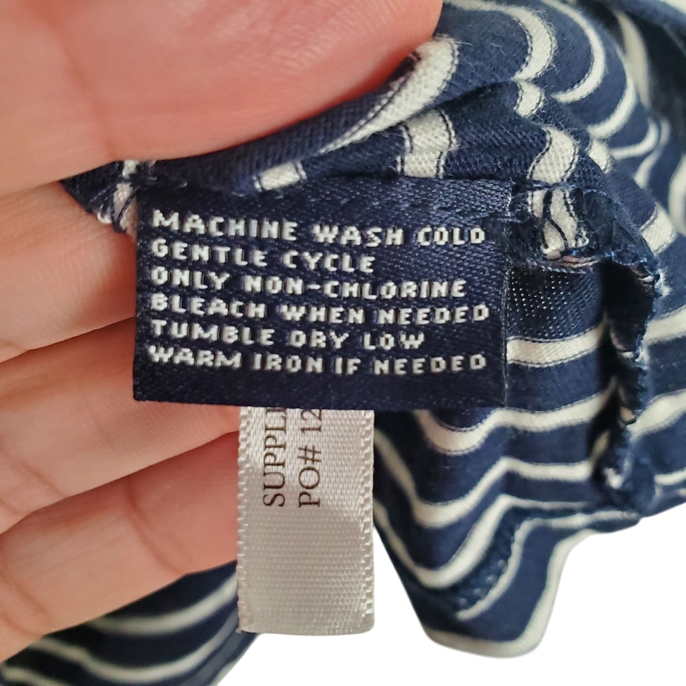 American Living By Ralph Lauren Navy and White Striped Top. XL. Nautical. B0025 - Picture 5 of 9